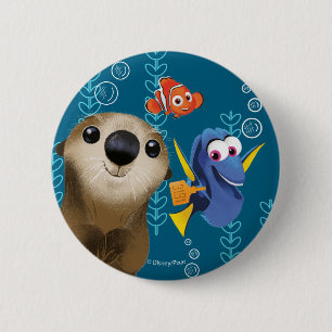 Finding Dory Nemo, Dory & Otter 2 Inch Round Button