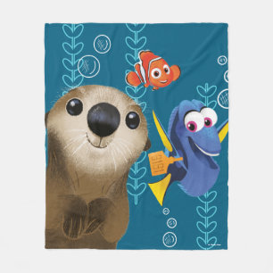 Finding Dory Nemo, Dory & Otter Fleece Blanket