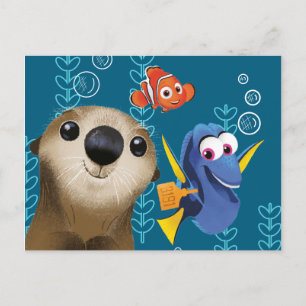 Finding Dory Nemo, Dory & Otter Postcard