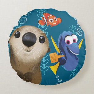 Finding Dory   Nemo, Dory & Otter Round Pillow