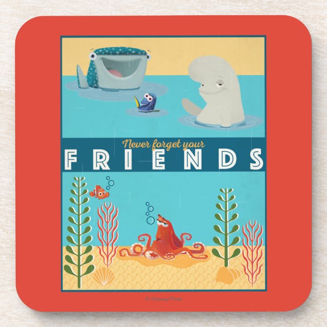Finding Dory | Never Forget Your Friends Coaster (Front)