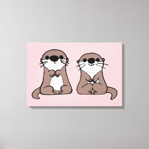 Finding Dory   Otter Cartoon Canvas Print