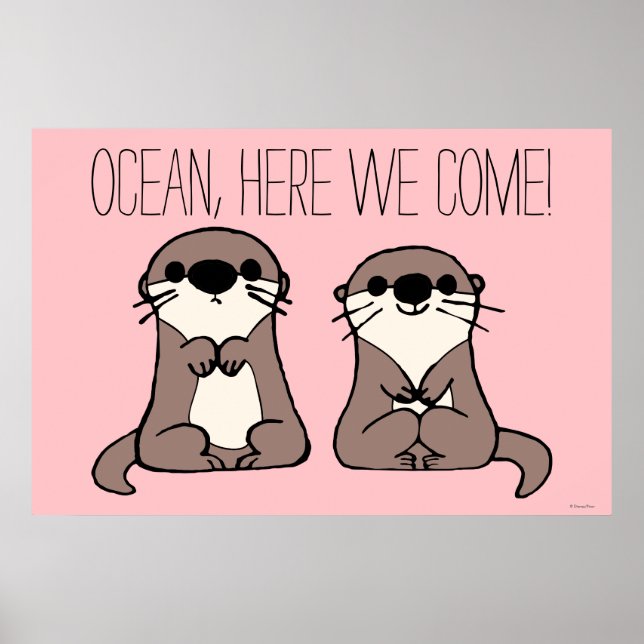Finding Dory | Otter Cartoon Poster (Front)