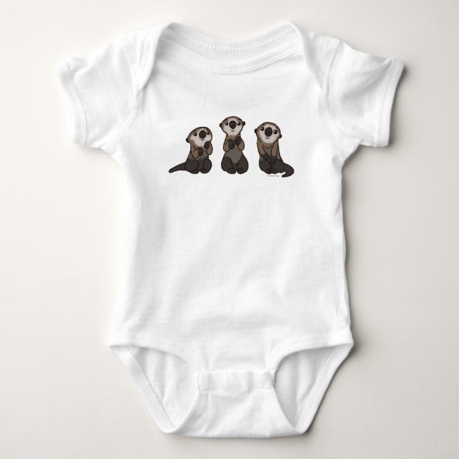 Finding Dory Otters Baby Bodysuit (Front)