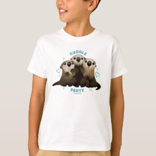 Finding Dory Otters Cuddle Party 2 T-Shirt
