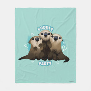Finding Dory Otters   Cuddle Party Fleece Blanket