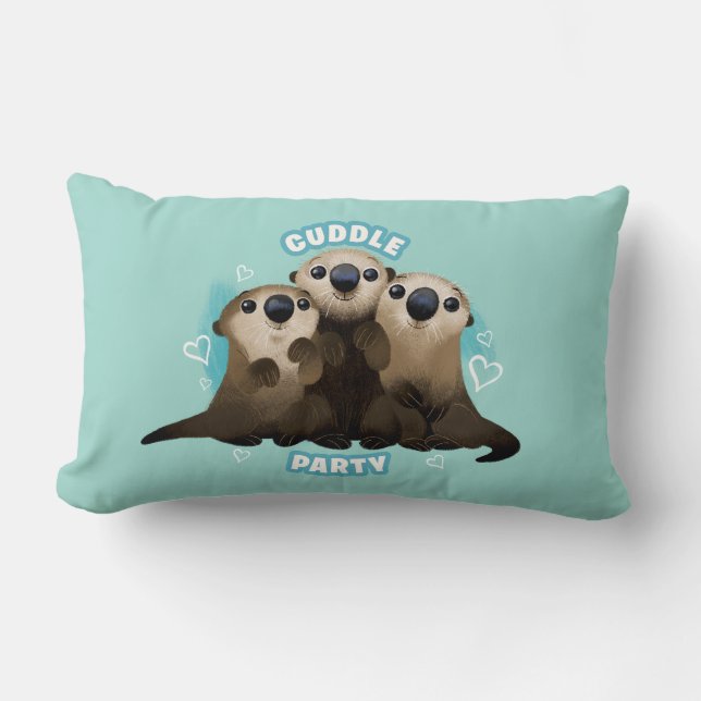Finding Dory Otters | Cuddle Party Lumbar Pillow (Front)