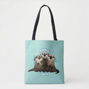 Finding Dory Otters   Cuddle Party Tote Bag