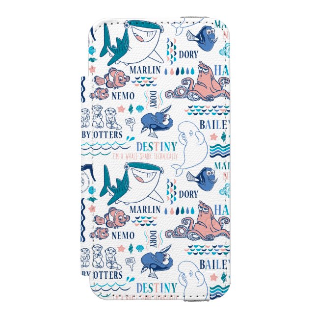Finding Dory Pastel Pattern Incipio iPhone Wallet Case (Folio Front)