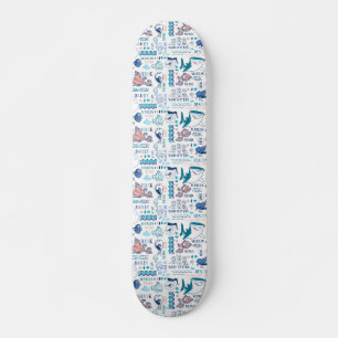 Finding Dory Pastel Pattern Skateboard