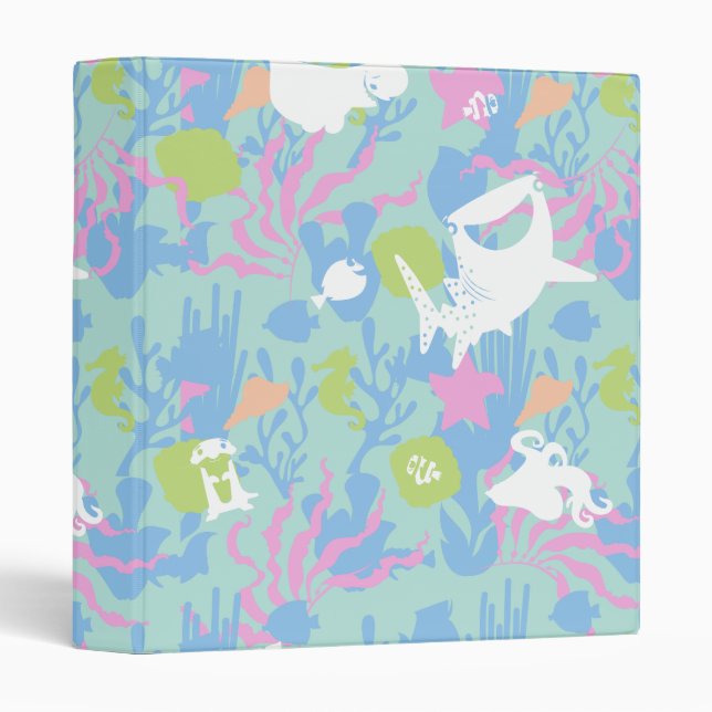 Finding Dory Pastel Sea Pattern Binder (Front/Spine)