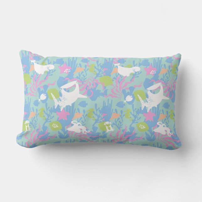 Finding Dory Pastel Sea Pattern Lumbar Pillow (Front)