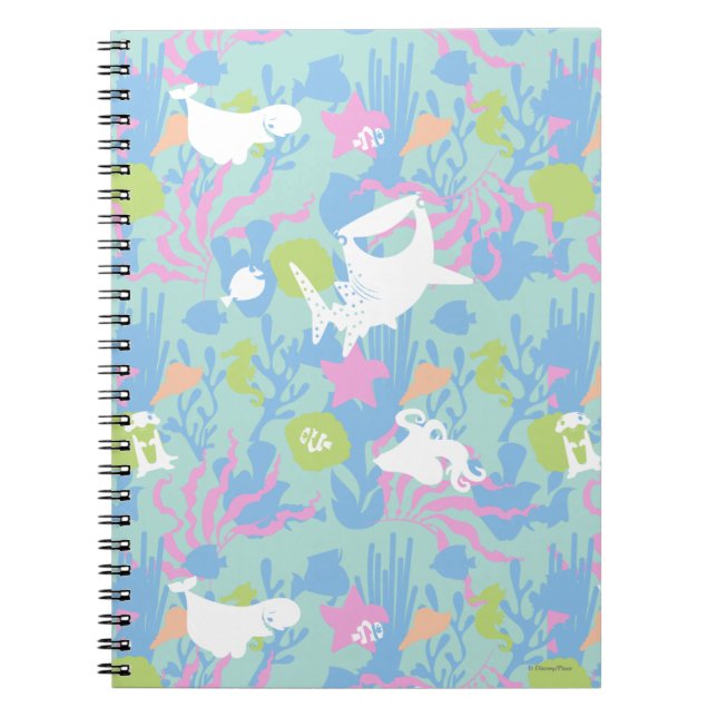 Finding Dory Pastel Sea Pattern Notebook (Front)