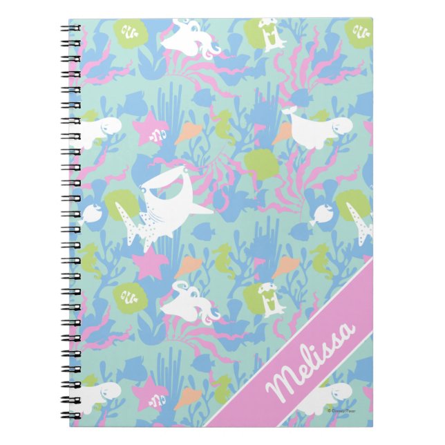 Finding Dory Pastel Sea Pattern Notebook (Front)