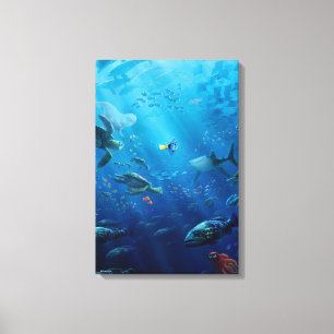 Finding Dory   Poster Art Canvas Print