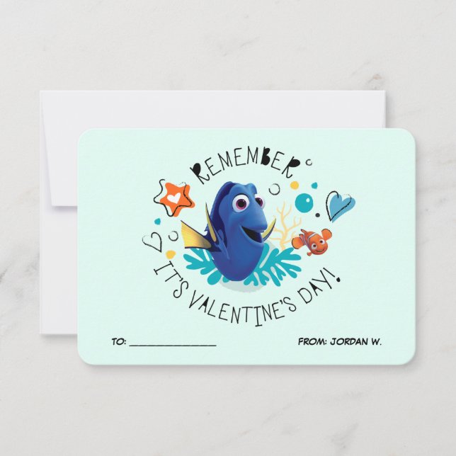 Finding Dory | Remember it's Valentine's Day! Invitation (Front)