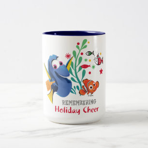 Finding Dory   Remembering Holiday Cheer Two-Tone Coffee Mug