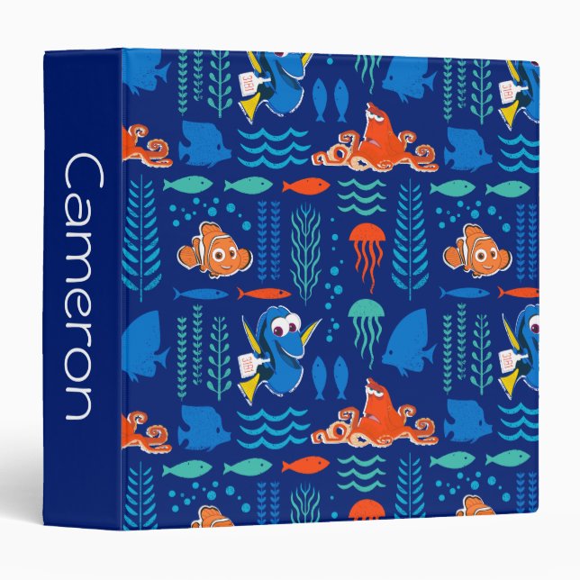 Finding Dory Sea Pattern Binder (Front/Spine)