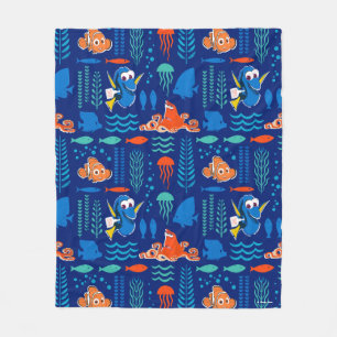 Finding Dory Sea Pattern Fleece Blanket
