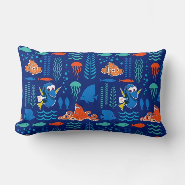 Finding Dory Sea Pattern Lumbar Pillow (Front)