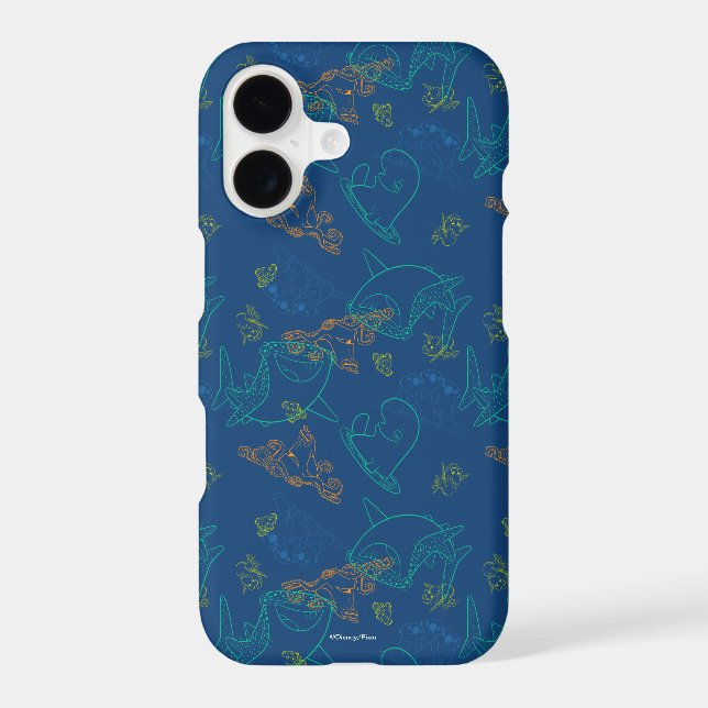 Finding Dory Sketch Navy Pattern (Back)