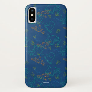 Finding Dory Sketch Navy Pattern iPhone X Case