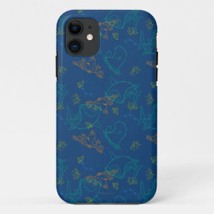 Finding Dory Sketch Navy Pattern iPhone 11 Case