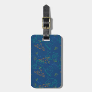 Finding Dory Sketch Navy Pattern Luggage Tag