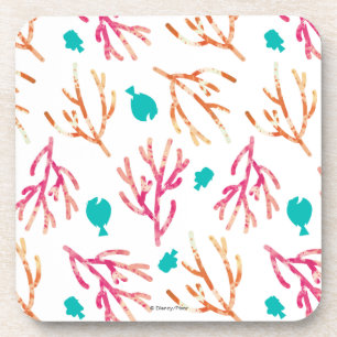 Finding Dory Watercolor Coral Pattern Coaster