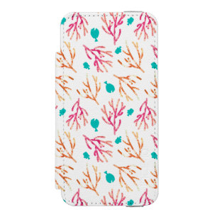 Finding Dory Watercolor Coral Pattern Incipio Watson™ iPhone 5 Wallet Case