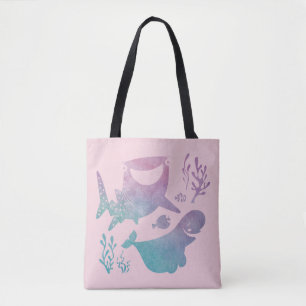 Finding Dory Watercolor Graphic Tote Bag