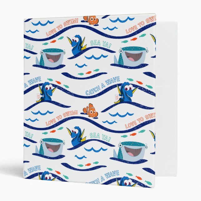 Finding Dory Wave Pattern Binder (Front/Inside)