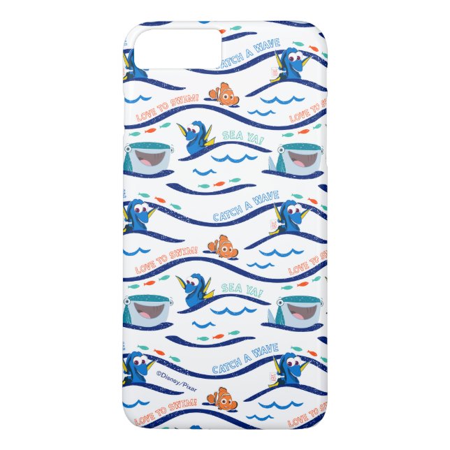 Finding Dory Wave Pattern Case-Mate iPhone Case (Back)