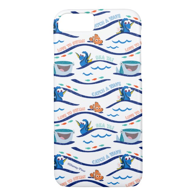 Finding Dory Wave Pattern Case-Mate iPhone Case (Back)