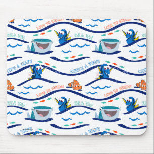 Finding Dory Wave Pattern Mouse Pad