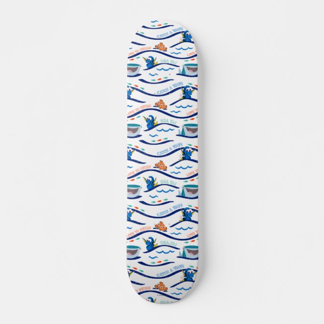 Finding Dory Wave Pattern Skateboard (Front)