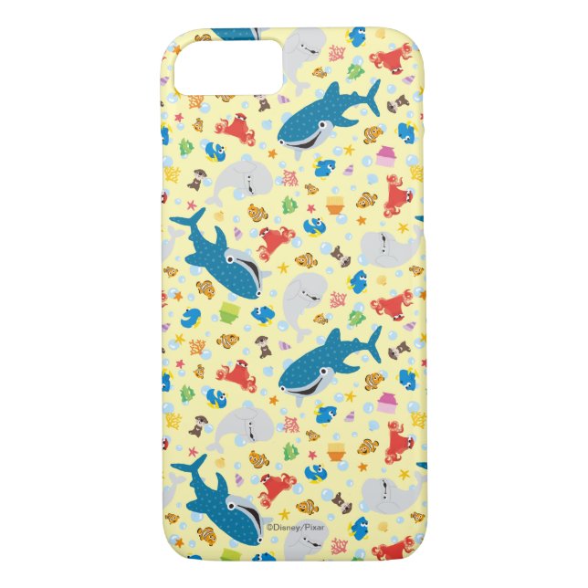 Finding Dory Yellow Pattern Case-Mate iPhone Case (Back)
