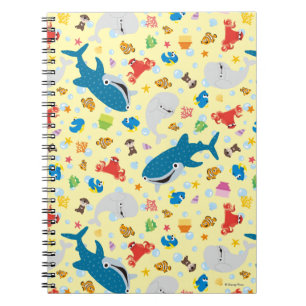 Finding Dory Yellow Pattern Notebook