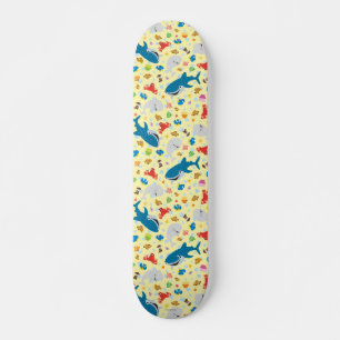 Finding Dory Yellow Pattern Skateboard