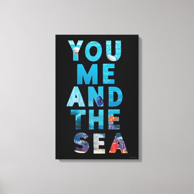 Finding Dory | You Me & the Sea Canvas Print (Front)