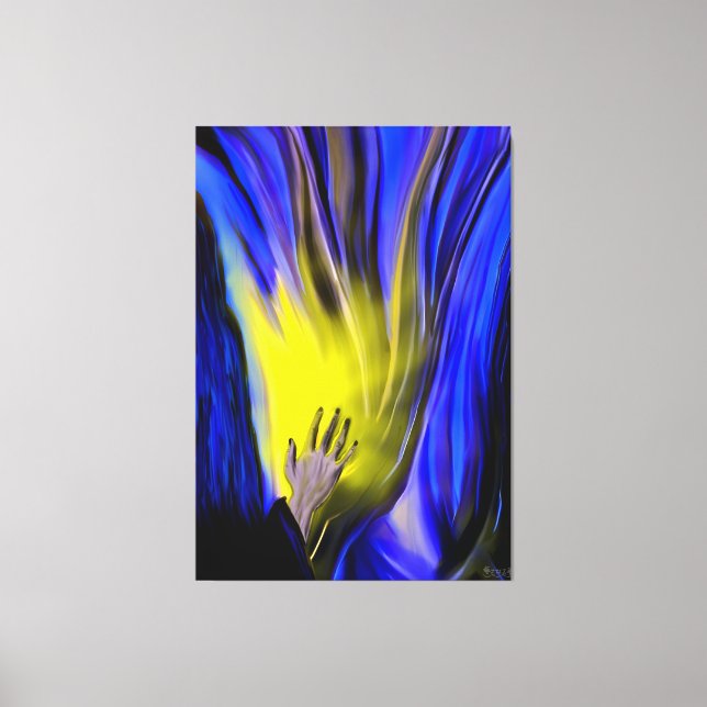 Finding inspiration canvas print (Front)