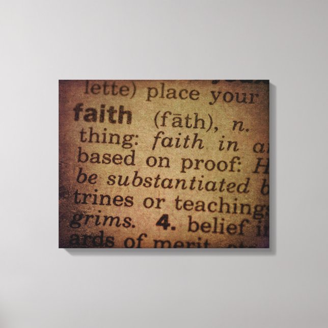 Finding Meaning - Faith Canvas Print (Front)