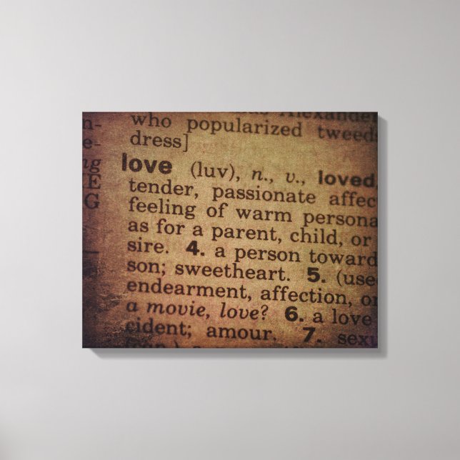 Finding Meaning - Love Canvas Print (Front)