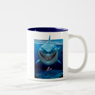 Finding Nemo Bruce Grinning Two-Tone Coffee Mug