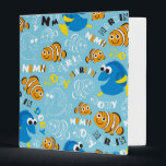 Finding Nemo | Dory and Nemo Pattern Binder<br><div class="desc">This cute Finding Nemo pattern features Nemo along with Dory and Marlin.</div>