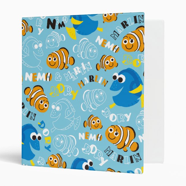 Finding Nemo | Dory and Nemo Pattern Binder (Front/Inside)