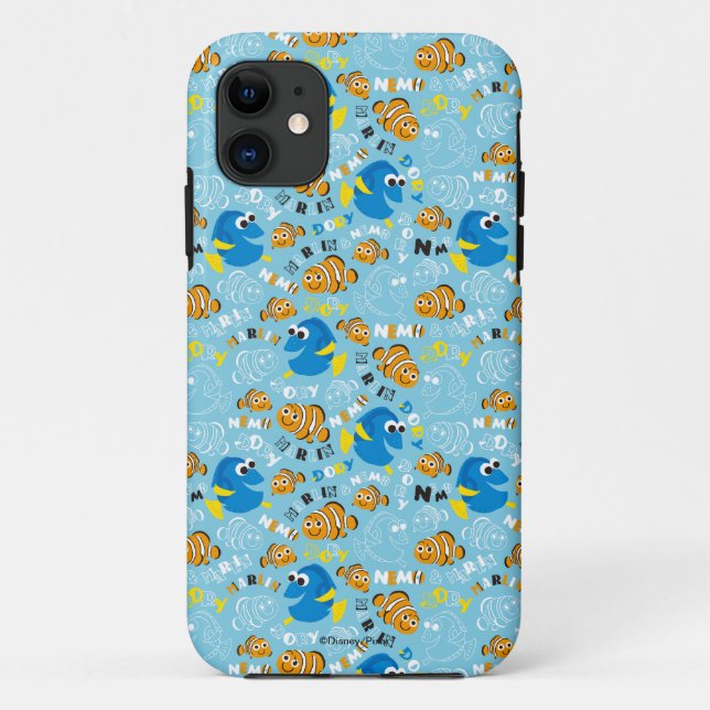 Finding Nemo | Dory and Nemo Pattern Case-Mate iPhone Case (Back)