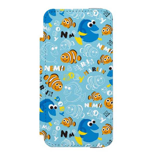 Finding Nemo | Dory and Nemo Pattern Incipio iPhone Wallet Case (Folio Front)