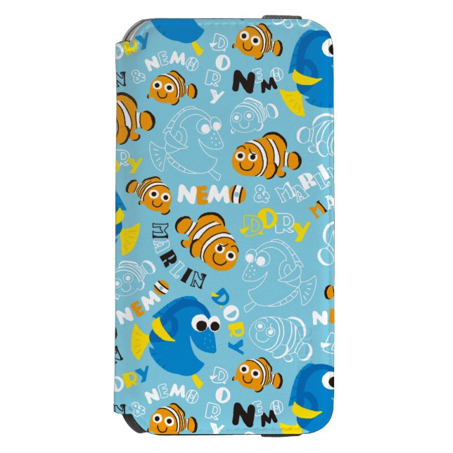 Finding Nemo | Dory and Nemo Pattern Incipio iPhone Wallet Case (Folio Front)