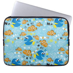 Finding Nemo   Dory and Nemo Pattern Laptop Sleeve